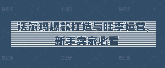 沃尔玛爆款打造与旺季运营，新手卖家必看-鱼梓小栈