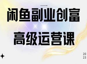 闲鱼电商运营高级课程，一部手机学会闲鱼开店赚钱-鱼梓小栈