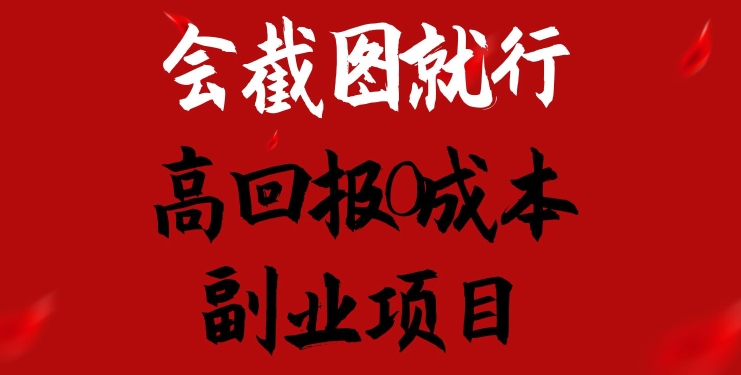会截图就行，高回报0成本副业项目，卖离婚模板一天1.5k+【揭秘】-鱼梓小栈