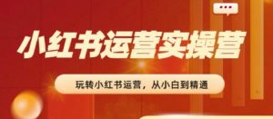 2024小红书运营实操营，​从入门到精通，完成从0~1~100-鱼梓小栈