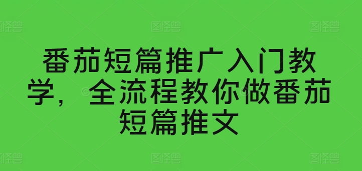 番茄短篇推广入门教学，全流程教你做番茄短篇推文-鱼梓小栈