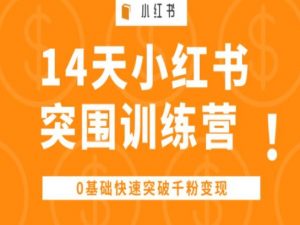 14天小红书突围训练营 ,0基础快速突破千粉变现-鱼梓小栈