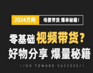 短视频母婴赛道实操流量训练营，零基础视频带货，好物分享，爆量秘籍-鱼梓小栈