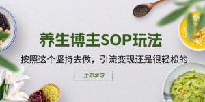 养生博主SOP玩法，按照这个坚持去做，引流变现还是很轻松的-鱼梓小栈