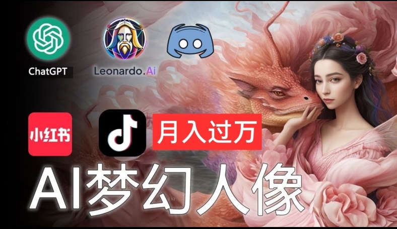 AI摄影梦幻人像：零基础也能月入过万的秘密【揭秘】-鱼梓小栈