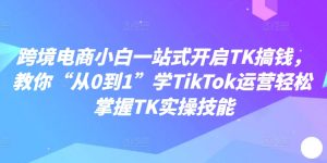 跨境电商小白一站式开启TK搞钱,教你“从0到1”学TikTok运营轻松掌握TK实操技能-鱼梓小栈