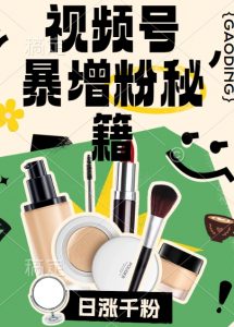 视频号涨粉方法，暴力起号，一天涨粉1000+，当天开橱窗【揭秘】-鱼梓小栈