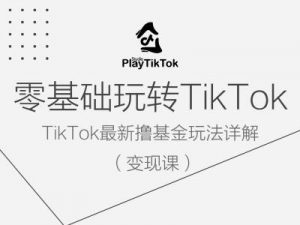零基础玩转TiKToK变现课，TikTok最新撸基金玩法详解-鱼梓小栈