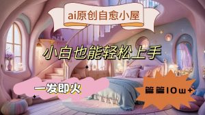 ai原创治愈小屋，小白也能轻松上手，一发即火，篇篇10w+【揭秘】-鱼梓小栈