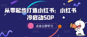 从零起步打造小红书：小红书冷启动SOP-鱼梓小栈