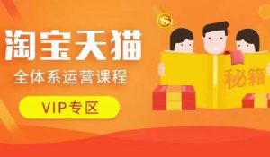 淘宝天猫全体系运营课程【9月24更新】,店铺全系运营、动销玩法、擦边球玩法等等-鱼梓小栈