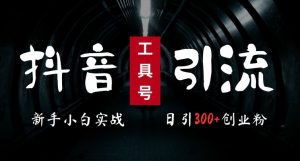 2024最新抖音工具号引流玩法，高效日引300+创业粉，当天变现5k，小白也可成为实战高手-鱼梓小栈