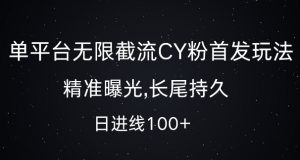单平台无限截流创业粉首发玩法,精准曝光,长尾持久,日引流100+【揭秘】-鱼梓小栈