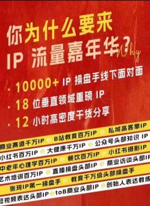 群响IP流量嘉年华，​现场视频+IP江湖2024典藏版PPT-鱼梓小栈