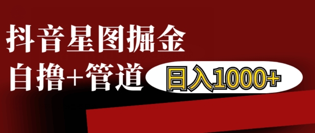 抖音星图掘金自撸，可以管道也可以自营，日入1k【揭秘】-鱼梓小栈