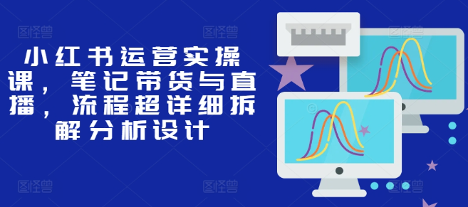小红书运营实操课，笔记带货与直播，流程超详细拆解分析设计-鱼梓小栈