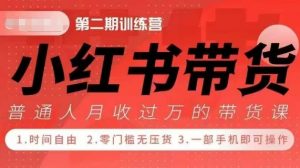 小Red书带货42天训练营 2.0版，宝妈+自由职+上班族+大学生，提高副业收入的大红利项目-鱼梓小栈