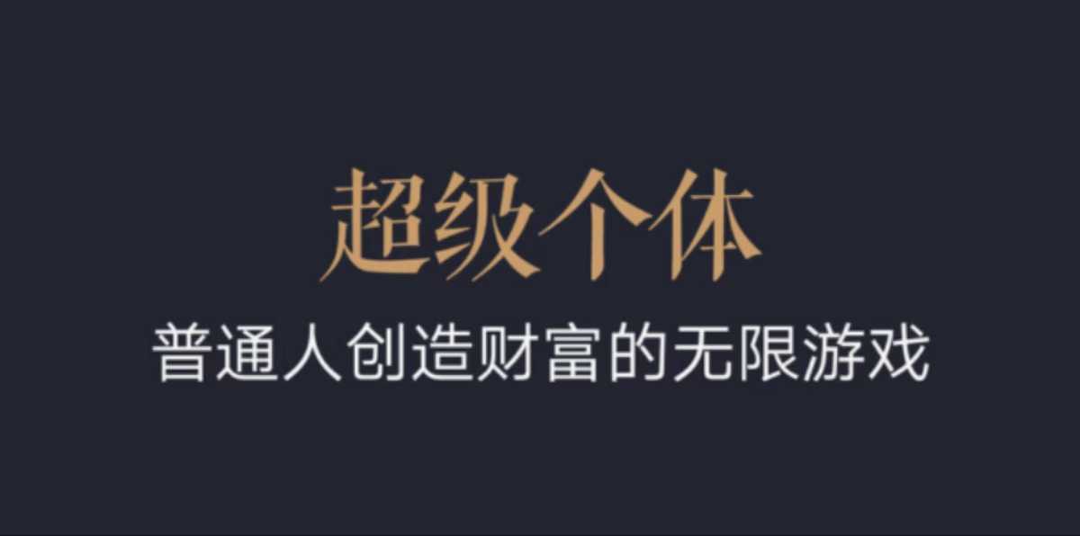 超级个体：2024-2025翻盘指南，普通人创造财富的无限游戏-鱼梓小栈
