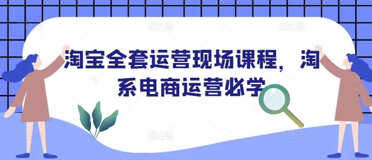 淘宝全套运营现场课程，淘系电商运营必学-鱼梓小栈