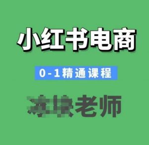 小红书电商0-1精通课程，小红书开店必学课程-鱼梓小栈