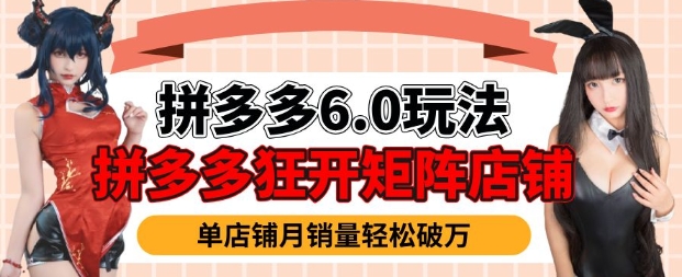 拼多多虚拟商品暴利6.0玩法，轻松实现月入过W-鱼梓小栈