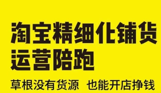 淘宝精细化铺货运营陪跑(部分更新至2025)，草根没有货源 也能开店挣钱-鱼梓小栈