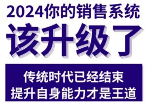 2024能落地的销售实战课，你的销售系统该升级了（更新2月）-鱼梓小栈