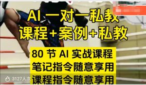 AI指令实战课，课程+案例，80节AI实战课程，笔记指令随意享用，课程指令随意享用-鱼梓小栈