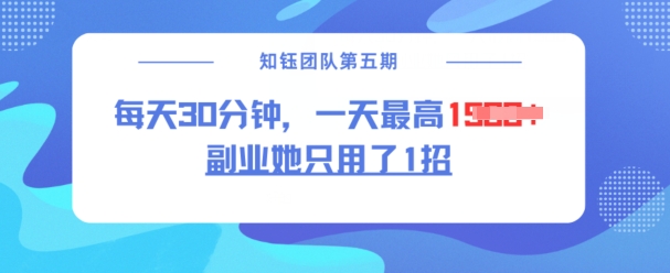 副业她只用了1招，每天30分钟，无脑二创，一天最高1.5k-鱼梓小栈