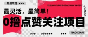 【0撸】最新点赞关注小项目，1毛起赚，1块起提-鱼梓小栈