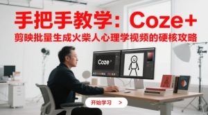 手把手教学：Coze + 剪映批量生成火柴人心理学视频的硬核攻略-鱼梓小栈